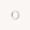 Astrid & Miyu Jewelled Hoop 8mm In Silver