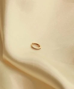 Astrid & Miyu Jewelled Hoop 8mm In Gold Best Sellers