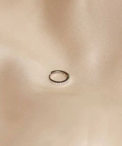 Astrid & Miyu Jewelled Hoop 8mm In Silver