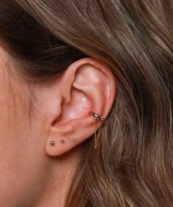 Astrid & Miyu Large Ball Stud Earrings In Solid Gold