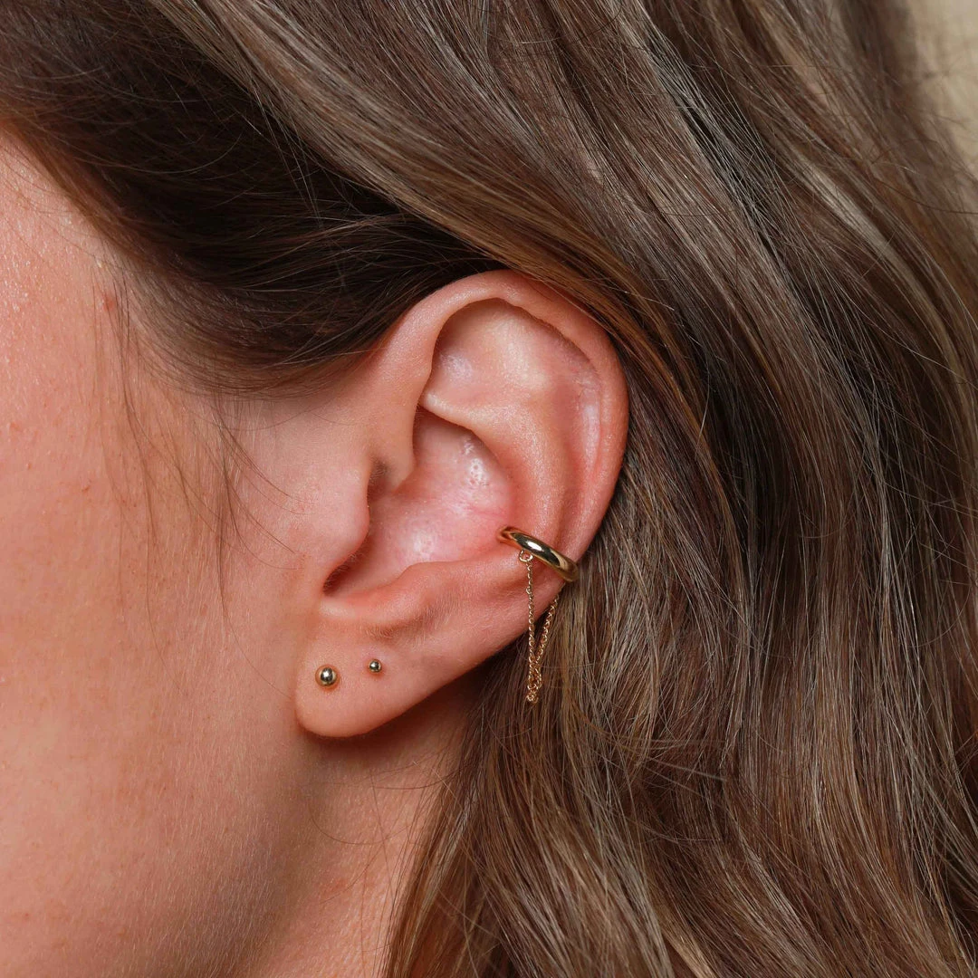 Astrid & Miyu Large Ball Stud Earrings In Solid White Gold 4 Astrid & Miyu Large Ball Stud Earrings In Solid White Gold