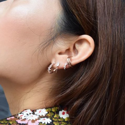 Astridandmiyu Sale Mystic Baguette Spike Drop Stud Earrings In Rose Gold 5 Astridandmiyu Sale Mystic Baguette Spike Drop Stud Earrings In Rose Gold