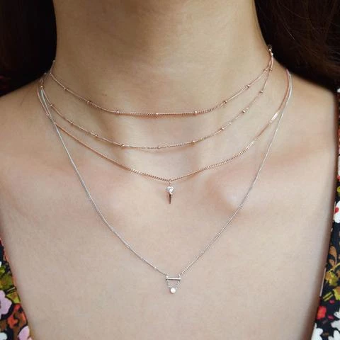 Astridandmiyu Sale Diamond Bar Necklace In Silver 4 Astridandmiyu Sale Diamond Bar Necklace In Silver
