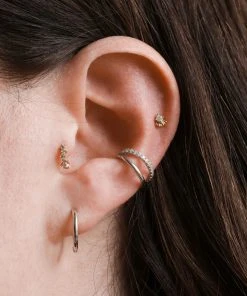 Astridandmiyu Mystic Simple Hoops In Silver Best Sellers