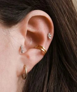 Astridandmiyu Mystic Simple Hoops In Gold 8 Astridandmiyu Mystic Simple Hoops In Gold