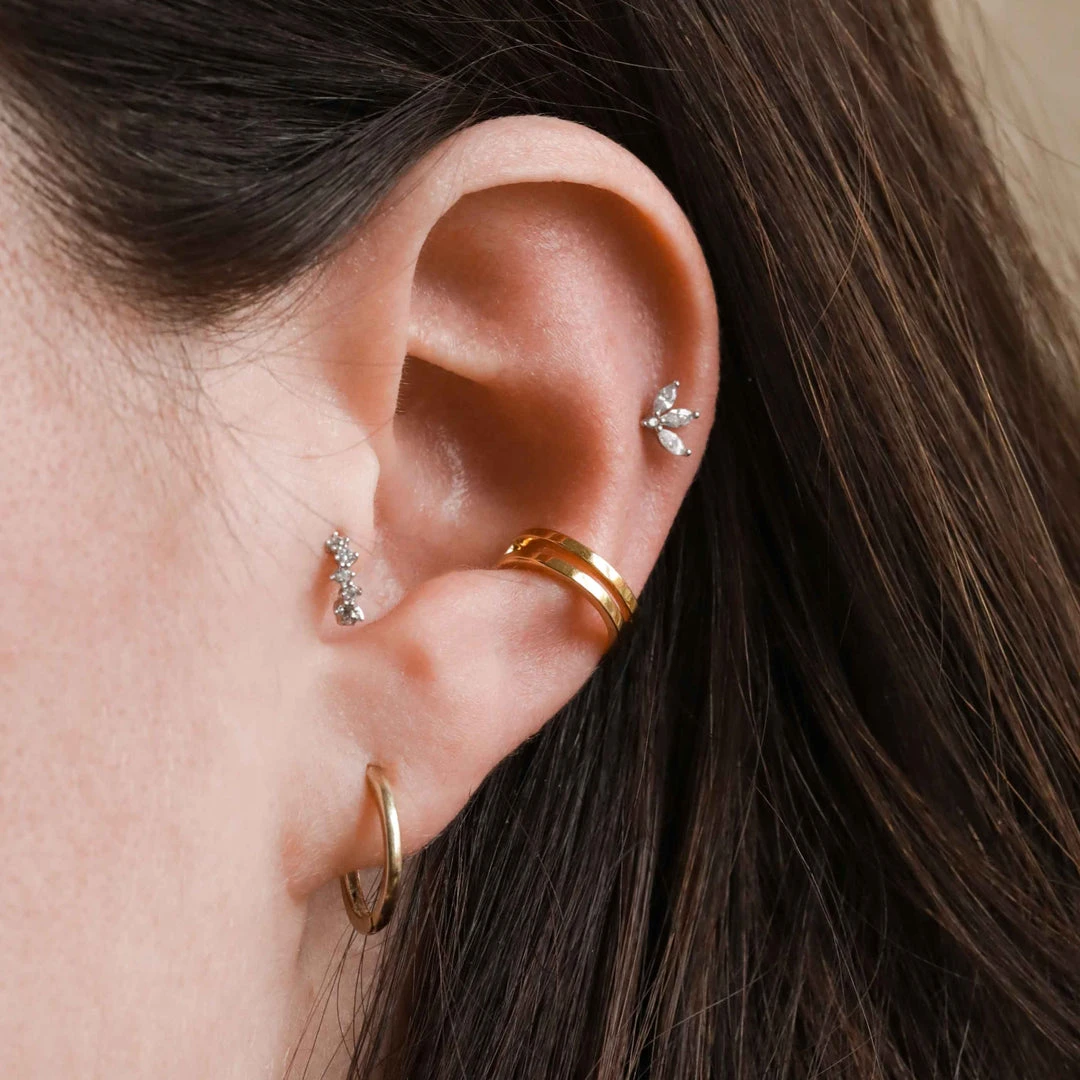 Astridandmiyu Mystic Simple Hoops In Gold 5 Astridandmiyu Mystic Simple Hoops In Gold