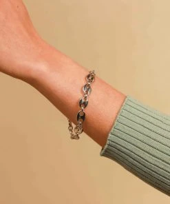 Astrid & Miyu Mariner Chain Bracelet In Silver