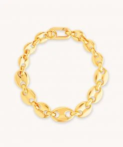 Astrid & Miyu Mariner Chain Bracelet In Gold