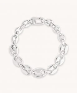 Astrid & Miyu Mariner Chain Bracelet In Silver