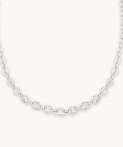 Astrid & Miyu Sale Mariner Chain Necklace In Silver