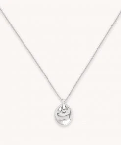 Astrid & Miyu Essential Pendant Necklace In Silver Necklaces