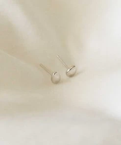 Astrid & Miyu Molten Large Stud Earrings In Silver 9 Astrid & Miyu Molten Large Stud Earrings In Silver
