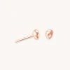 Astridandmiyu Molten Small Stud Earrings In Rose Gold 1 Astridandmiyu Molten Small Stud Earrings In Rose Gold
