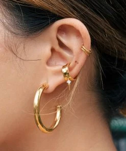 Astridandmiyu Mystic Spike Ear Cuff In Gold Sale