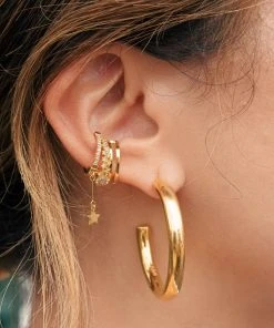Astridandmiyu Sale Mystic Star Ear Cuff In Gold