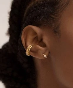 Astridandmiyu Sale Mystic Star Ear Cuff In Gold