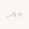Astrid & Miyu Sale Mystic Star Crystal Stud Earrings In Silver