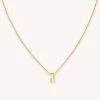 Astrid & Miyu Pendant Necklaces J Initial Pendant Necklace In Gold With J 2 Astrid & Miyu Pendant Necklaces J Initial Pendant Necklace In Gold With J