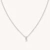 Astrid & Miyu I Initial Pendant Necklace In Silver With I 1 Astrid & Miyu I Initial Pendant Necklace In Silver With I