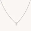 Astrid & Miyu Pendant Necklaces V Initial Pendant Necklace In Silver With V