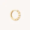 Astrid & Miyu Best Sellers Navette Hoop 11.5mm In Gold