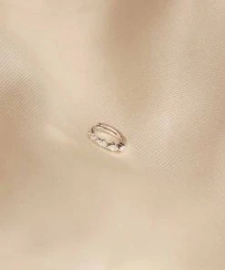 Astrid & Miyu Navette Hoop 8mm In Silver