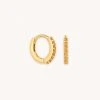 Astrid & Miyu November Birthstone Huggies In Gold With Citrine CZ