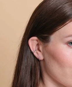 Astrid & Miyu Hope Stacking Set In Silver Earrings