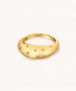 Astridandmiyu Prism Dome Ring In Gold Sale