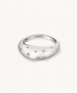 Astrid & Miyu Sales 25 Astridandmiyu Prism Dome Ring In Silver