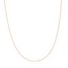 Astridandmiyu Rectangular Link Necklace Chain In Rose Gold