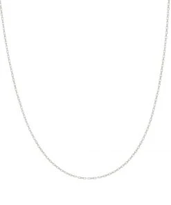 Astridandmiyu Rectangular Link Necklace Chain In Silver