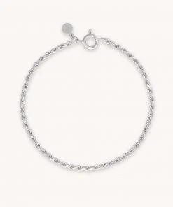 Astrid & Miyu Rope Chain Bracelet In Silver Best Sellers