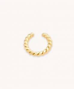 Astridandmiyu Sale Rope Ear Cuff In Gold