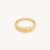 Astridandmiyu Rope Dome Ring In Gold