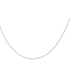 Astrid & Miyu Rope Chain Necklace In Silver Necklaces 10 Astrid & Miyu Rope Chain Necklace In Silver Necklaces