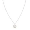Astrid & Miyu Rope & Pearl Pendant Necklace In Silver