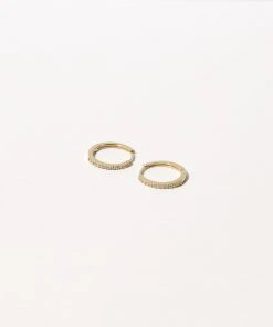Astrid & Miyu Topaz Hoops In Solid Gold 11 Astrid & Miyu Topaz Hoops In Solid Gold