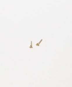 Astrid & Miyu Trinity Stud Earrings In Solid Gold