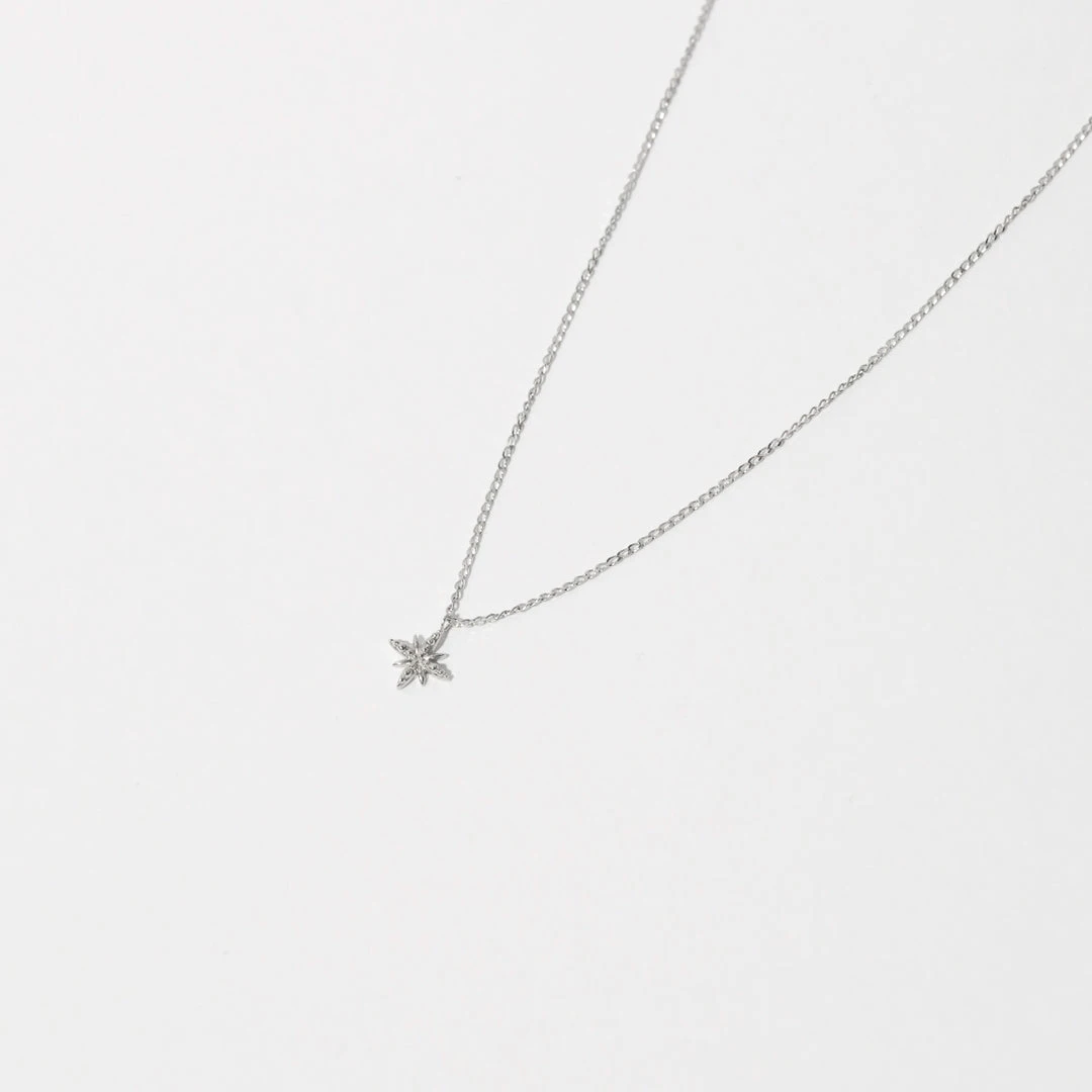 Astrid & Miyu Necklaces Twilight Pendant Necklace In Solid White Gold 5 Astrid & Miyu Necklaces Twilight Pendant Necklace In Solid White Gold