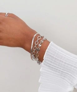 Astrid & Miyu Mariner Chain Bracelet In Silver