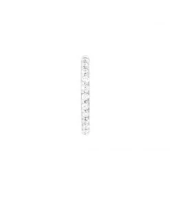 Astrid & Miyu Solid White Gold Crystal Piercing Hoop 10 Astrid & Miyu Solid White Gold Crystal Piercing Hoop