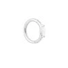 Astrid & Miyu Solid White Gold Marquise Piercing Hoop