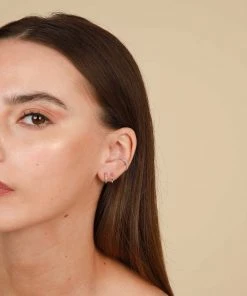 Astrid & Miyu Earrings Glimmer Illusion Stacking Set In Silver