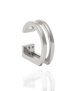 Astridandmiyu Sale Simple Wishbone Ear Cuff In Silver