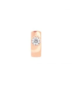 Astridandmiyu Single Stone Clicker In Rose Gold Sale