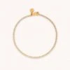 Astrid & Miyu Bracelets Tennis Chain Bracelet In Gold