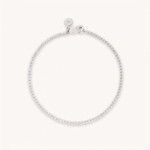 Astrid & Miyu Tennis Chain Bracelet In Silver Bracelets 7 Astrid & Miyu Tennis Chain Bracelet In Silver Bracelets