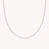 Astrid & Miyu Tennis Chain Necklace In Rose Gold