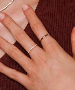 Astrid & Miyu Dome Ring In Solid Gold